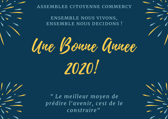 ACCommercy's tweet photo. Que 2020 soit l'année du renouveau démocratique! #voeux #democratie #happynewyear2020 https://t.co/0cvtal86Bd