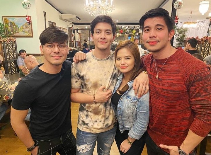 Jshbl_'s tweet photo. I'm the happiest fan right now, best friends @aldenrichards02 & @beabinene reunited with their squad. πππβ¨
Love you both always @beabinene & @aldenrichards02
ππππβ¨
(Disclaimer: I'm not a shipper, fan of them as individual artists)
#BeaBinene #BJTarget #AldenRichardsAt28 https://t.co/P5iH3yRDRV