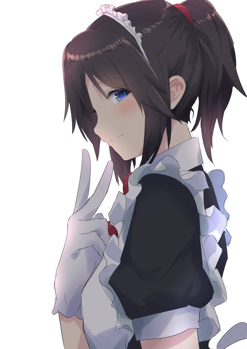 傘木希美 「傘木のメイド服 」|14歳美少女のイラスト