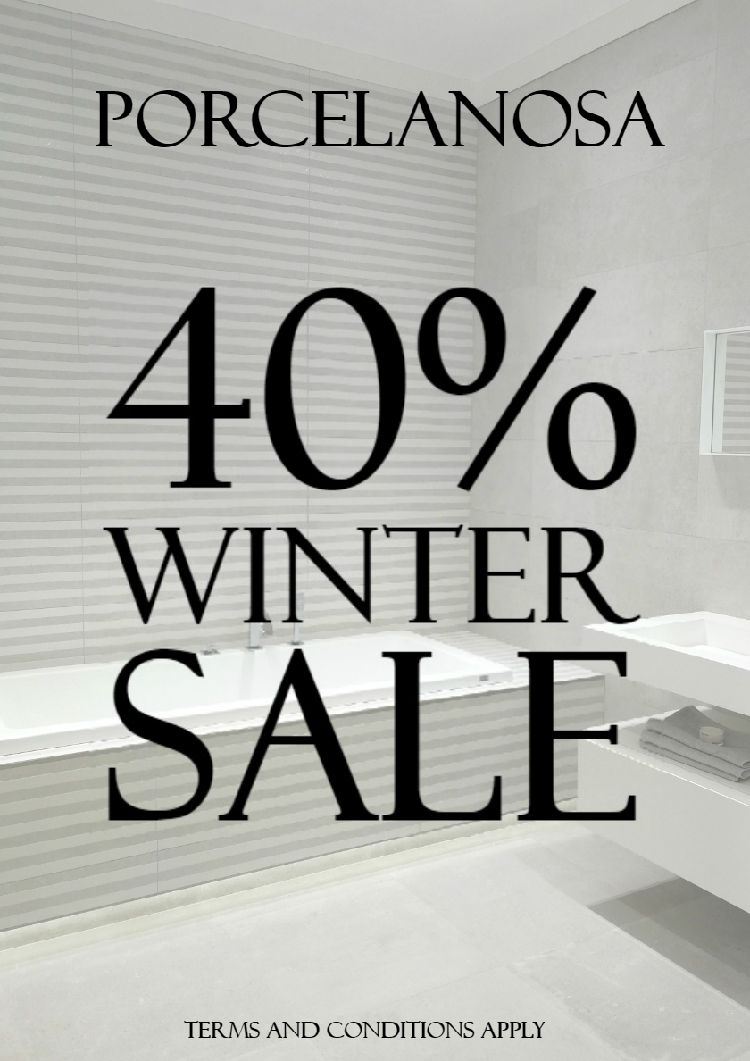 Curtis_Bros's tweet photo. THE PORCELANOSA TILES SALE IS NOW HERE!

From the 10th January - 16th February you can get your favourite tiles for 40% off!

What a great saving!

For more details follow the link below:
https://t.co/CLJ5L5inMb

#wintersale #sale #tiles #bathroom #savings https://t.co/bTnPHDs2zg