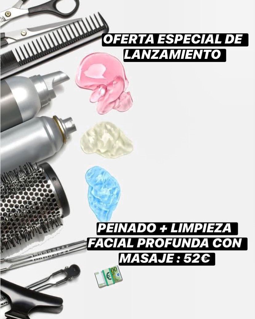 Que mejor que empezar el año con NOVEDADES Y CON OFERTAS. 
En este caso os ofrecemos LIMPIEZA  FACIAL PROFUNDA CON MASAJE RELAJANTE Y PEINADO POR : 52€ 
Es hora de cuidarse 💕 aprovechad porque esta oferta es por TIEMPO LIMITADO. 
#limpiezafacial
#ofertas
#enero
#january