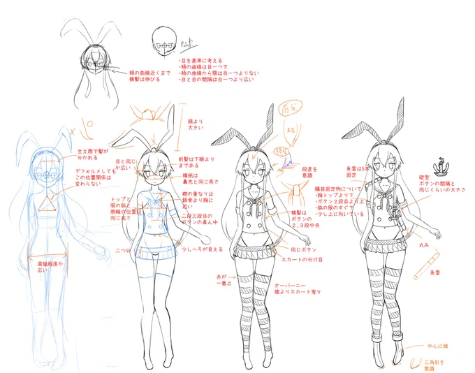 なんとなく島風資料。随分と前に描いたやつ
正直今回の年賀イラストではあまり役に立ってないけど 