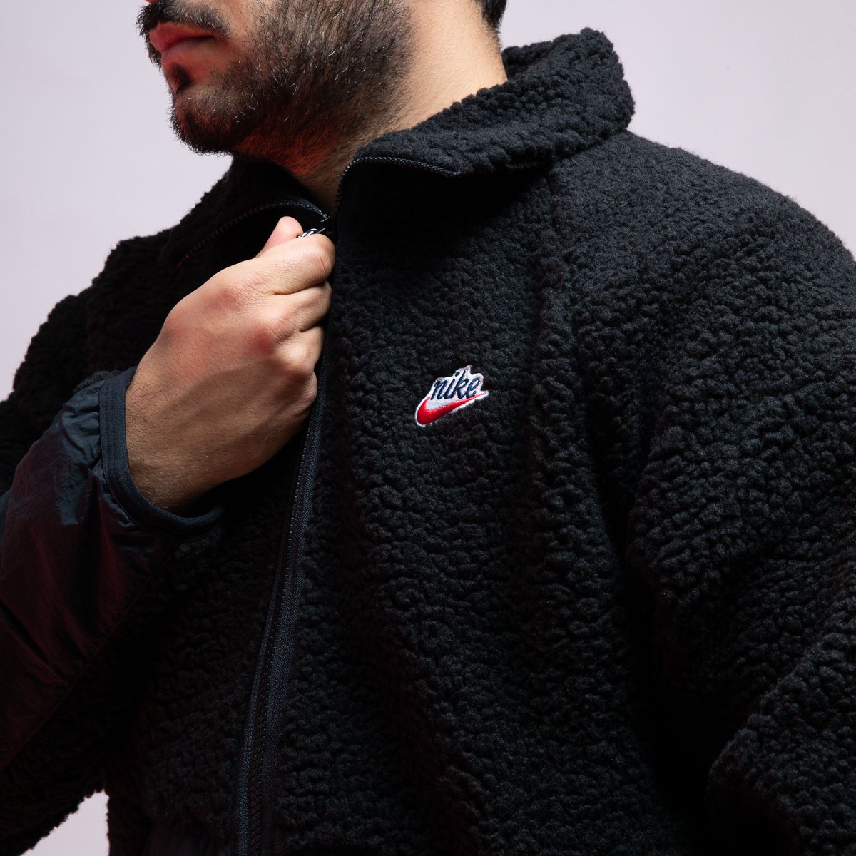 nike winter fleece black