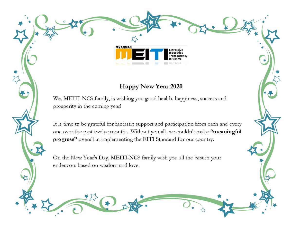 "New Year Wish from MEITI - NCS"