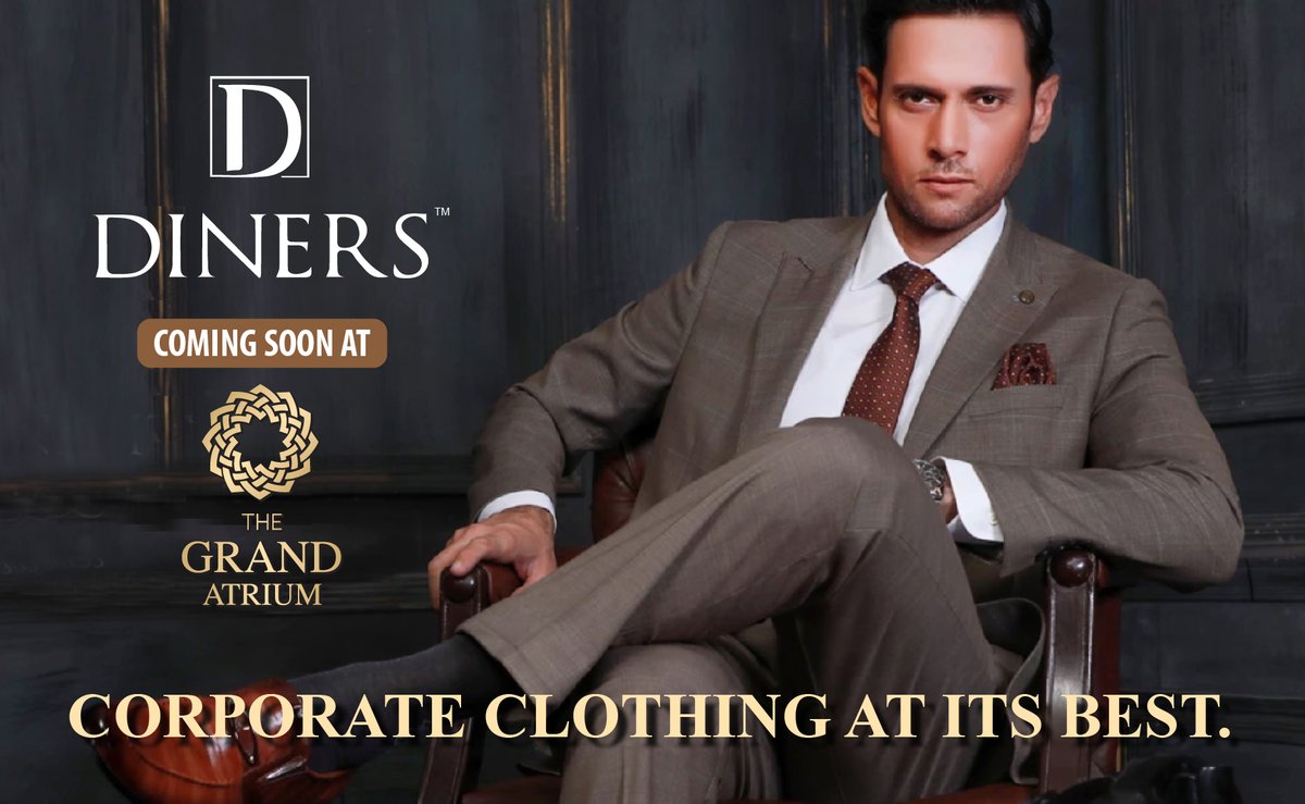TheGrandAtrium1's tweet photo. Diners is gearing up to open its outlet at the Grand Atrium Mall! Diners is not just well known for its executive workwear but also for its complete range of men’s, women's, kids' garments &amp; footwear which are being used in all over the World.

#Diners #Faisalabad #TheGrandAtrium https://t.co/BGjYPfLDnK