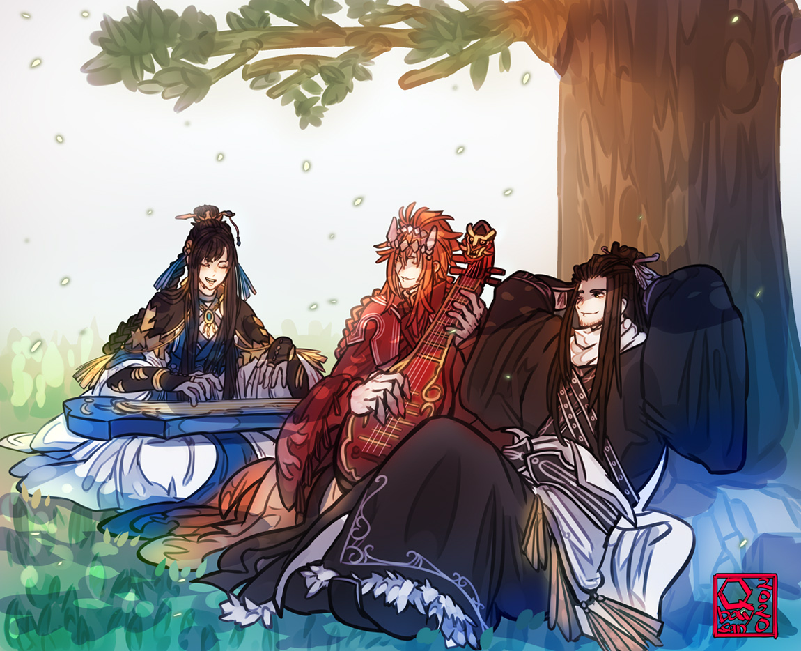 Qbaysan Another Thunderbolt Fantasy Art I Wonder If Rou And Tenmei Do Duets From Time To Time When They Re Not Being Pursued サンファンアート 殤不患 浪巫謠 睦天命 T Co Ilnavt2yfu Twitter