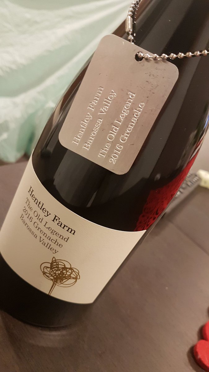 Efrenjamieson's tweet photo. Hentley Farm 'The Old Legend' 2016 Grenache - Barossa Valley 
#WinesWeDrink #wine https://t.co/mbyTWF9gqV