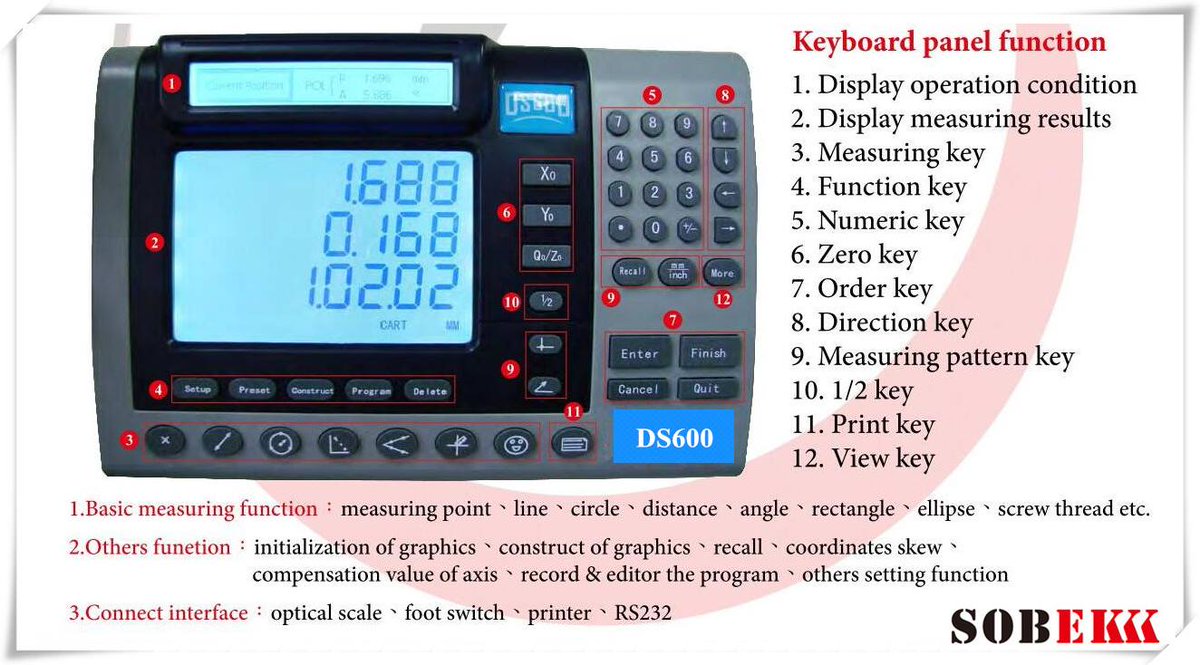 deng_lemon's tweet image. Sobekk profile projector digital readout DS600 (optional)
#sobekk #profileprojector #digitalreadout