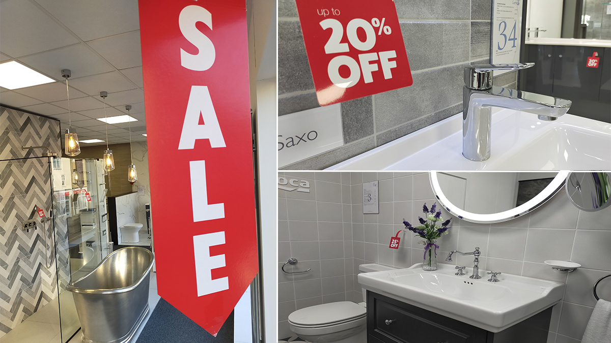 New Year, New Bathroom✨? Our sale continues throughout January, with a range of luxury brands and ex-displays at reduced prices. #newyearsale #discount #salenowon