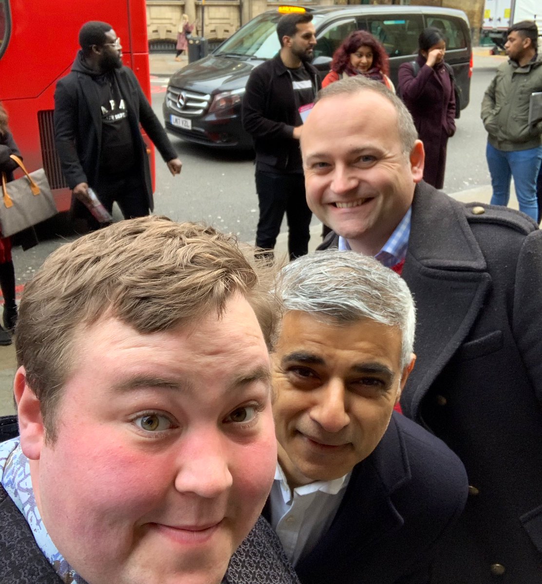 TerenceSmith14's tweet photo. Great to be out campaigning for @SadiqKhan this morning with the one and only @coyleNeil! While the Tories increase rail fares, Sadiq has kept fairs frozen for all Londoners! #Sadiq2020 https://t.co/Kc74M7ZnVL