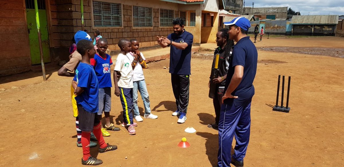 africancricket's tweet photo. Members of The Vatican’s cricket team, St Peter’s CC, visit Kabiro Primary School to see @EACDT at work. The school is one of 8 supported by funding from @COSARAF and Bibace Trust. We are deeply grateful for their support. https://t.co/FV4Np3WqJJ