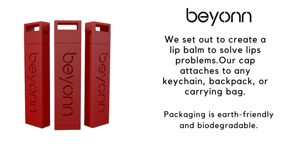 gobeyonn's tweet photo. Lip balms are one of the most misplaced items in the world. We set out to create a lip balm to solve these problems.Our cap attaches to any keychain, backpack, or carrying bag. #LipBalm #LipsBalm #naturalLipBalm Check out here: https://t.co/9mPJMaLsdr