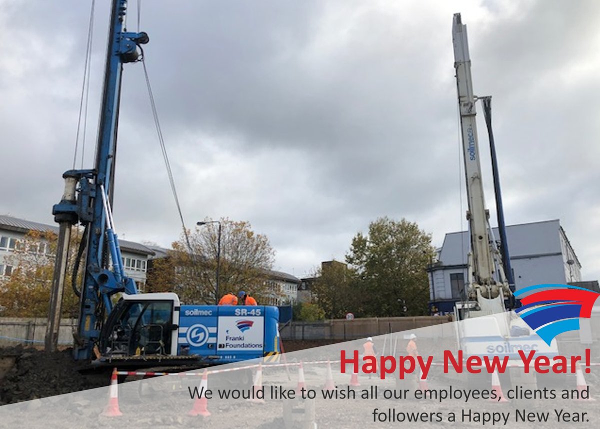 FFoundationsUK's tweet photo. Happy New Year to all of our Followers.
The Franki UK Group have already secured several major projects for 2020 which we look forward to sharing with you. #newyear #newprojects #majorprojects #piling #strongfoundations #solidfuture https://t.co/i7bGvS0Pn9