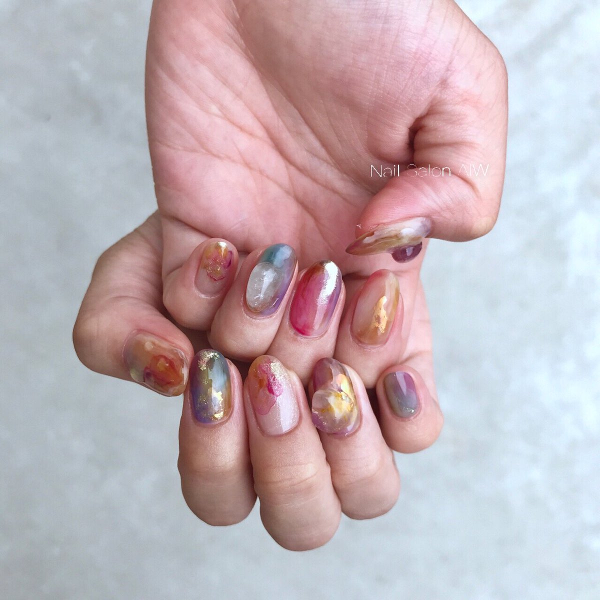 透明感ネイル