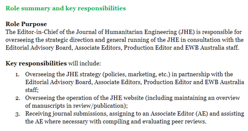 Journal of Humanitarian Engineering (@journal_hum_eng) on Twitter photo RECRUITING: Our Editor-in-Chief (<a href="/Dani_Barrington/">Dr Dani Barrington 🇺🇦 💩🩸🙊</a>) is retiring - it's time for some fresh blood to take the reigns! Interested? Check out the Position Description here: ewb.app.box.com/s/6nuc0bg9vh8s… #WASHTwitter <a href="/EWB_Australia/">EWB Australia</a> <a href="/ewbuk/">Engineers Without Borders UK</a> <a href="/EWBSA/">EWB-SA</a> @CrisBirzer <a href="/BexSindall/">Dr Becky Sindall</a> RECRUITING: Our Editor-in-Chief (<a href="/Dani_Barrington/">Dr Dani Barrington 🇺🇦 💩🩸🙊</a>) is retiring - it's time for some fresh blood to take the reigns! Interested? Check out the Position Description here: ewb.app.box.com/s/6nuc0bg9vh8s… #WASHTwitter <a href="/EWB_Australia/">EWB Australia</a> <a href="/ewbuk/">Engineers Without Borders UK</a> <a href="/EWBSA/">EWB-SA</a> @CrisBirzer <a href="/BexSindall/">Dr Becky Sindall</a>