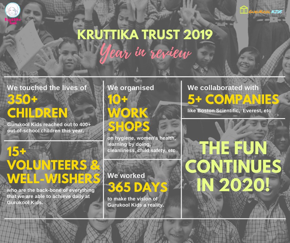 A new year, a new decade!!
2019 was a huge year for @GurukoolKid.We want to thank you all, for being part of our journey last year. Thank you- for all you accomplished in 2019 &amp; for all we accomplish together.

Join us today in our mission: bit.ly/2tqH9q4

#bethechange