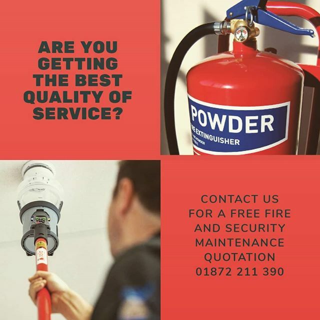 Advancedfiresw's tweet image. Are you getting the best service and value for money from your current fire and security maintenance provider? Get in touch for a quotation for your fire and security system maintenance, 01872 211 390 or info@advancedsouthwest.co.uk #cornwall #newquay #f… ift.tt/2u6YODD