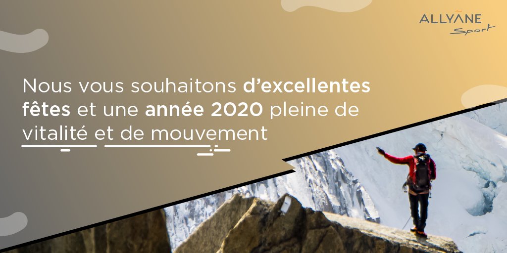 AllyaneSport's tweet photo. 🎉 Toute l'équipe Allyane Sport vous souhaite une excellente année 2020 ! 🎉 https://t.co/hNFkM4j6zW