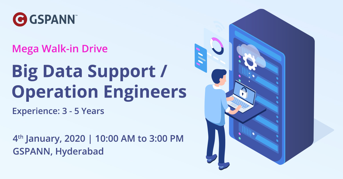 gspanntech's tweet photo. Be a part of #GSPANN,#Hyderabad’s mega #walkindrive for #BigData Support/Operation #Engineers with 3-5 years of experience.
https://t.co/0Rt4PcFUAL
#spark #scala #python #aws #websevices #BigQuery #database #datawarehouse #BigDataSupport #jobs #Jenkins #unix #streaming https://t.co/U7A7gKJypH