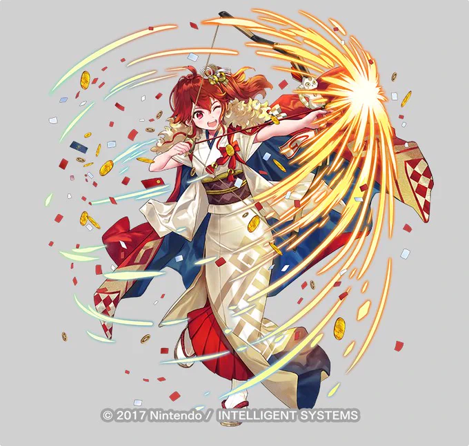 『ファイアーエムブレムヒーローズ』1月1日より開催の超英雄召喚イベント【特務機関のお正月】にて登場します「商売繁盛祈願 アンナ」を担当させていただきました!元気いっぱいのアンナさんをどうぞよろしくお願いします!  #FEヒーローズ  #FEHeroes 