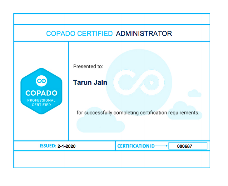 t4runjain's tweet photo. #CopadoAdministratorCertification
#NativeDevOps For #Salesforce 

Thank you @karunatayal03 for your support!
@copadosol https://t.co/36TCI3lQm8