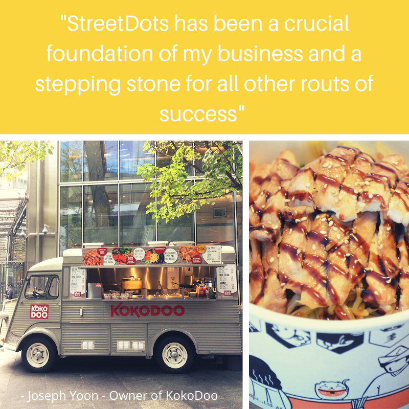 We are proud to support 2500+ independent outdoor traders on the StreetDots platform. Here's what one of our most popular vendors <a href="/kokodoouk/">KokodooUK</a> thinks about StreetDots! "Our reputation has grown very quickly - being able to trade in various locations across the capital."