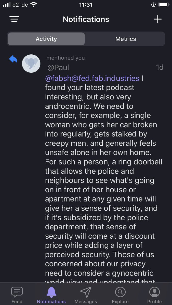 radionw's tweet photo. Feedback from the Fediverse. Why do people have to make everything about gender? I’m wondering if this is a new trolling technique... https://t.co/M8FNTyMnVz