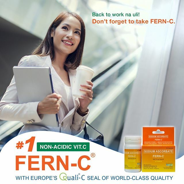 Still got the Holiday Season hangover? Get enough sleep, keep a positive attitude and make sure to boost your immunity by taking FERN-C para ready na sa work! ift.tt/37uegYS