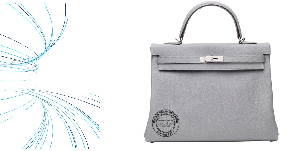 Hermes Kelly 25cm Menthe Swift GHW - Lilac Blue London