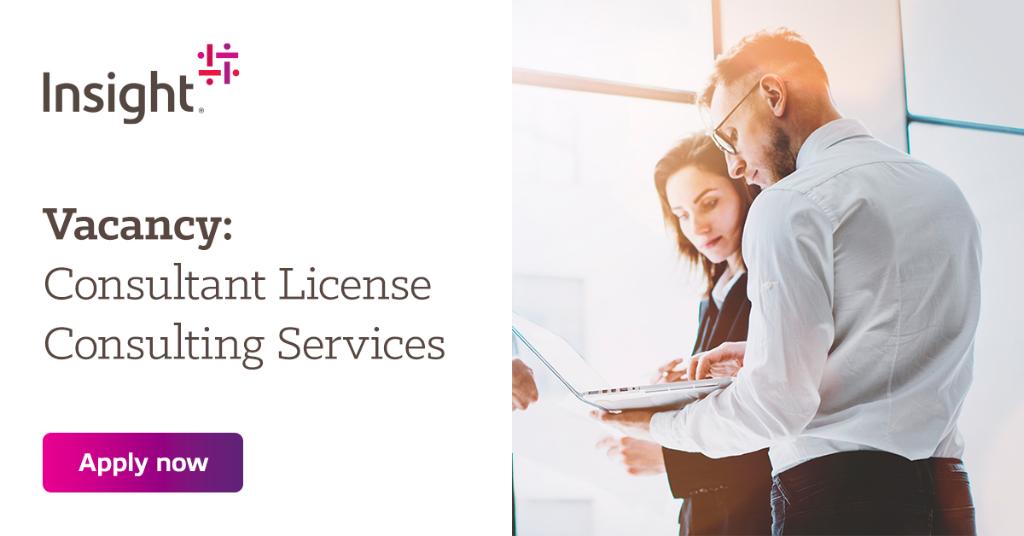 Insight is seeking for a Consultant License Consulting Services for our Software Solutions team to work in Apeldoorn &amp; Amsterdam. Take a look at the vacancy &amp; apply now! ms.spr.ly/6018TXXtK