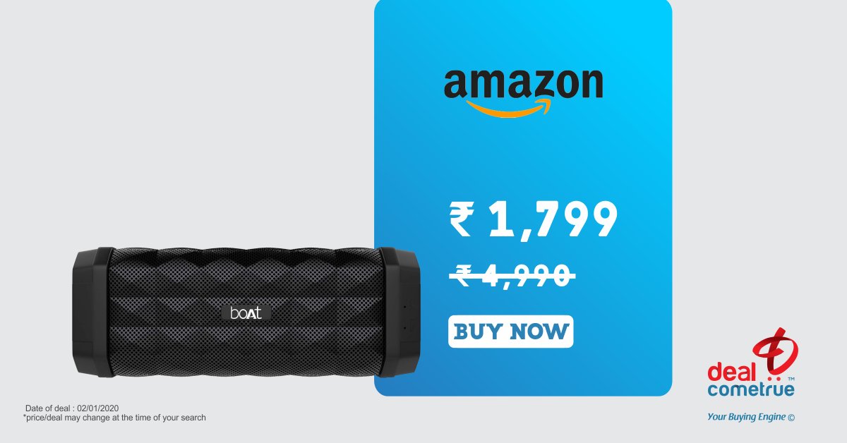 boat stone 650 wireless bluetooth speaker