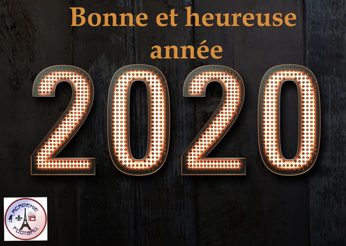 Académie de Football Paris 18 vous remercie pour la confiance que vous lui avez porté tout au long de l'année 2019 ! Nous espérons vous apporter davantage en 2020 !
