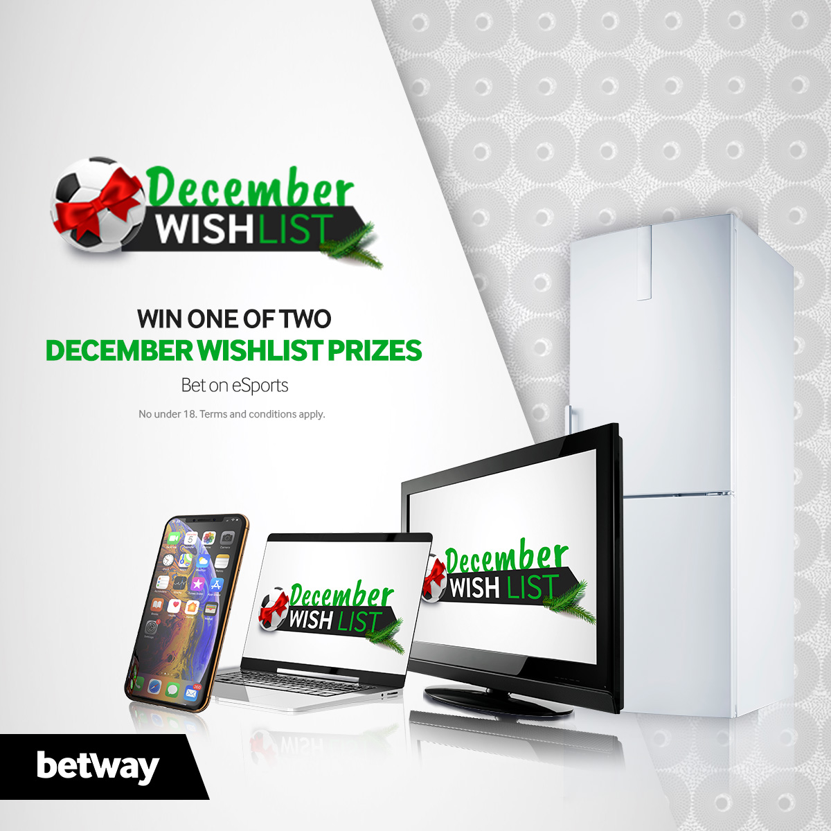 Bet on any sport for a ticket into the Lucky Draw for a chance to win a laptop or KSh 100,000 in cash 
⚽
Bet now at 
👉
bit.ly/2YxX4i0 #Betway @Betway_KE

 #MwendeOnKonnect