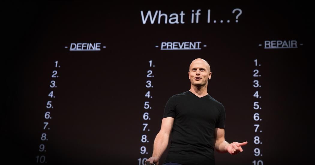 JCT32Team's tweet photo. How can we overcome self-paralysis and take action? @tferriss encourages us to fully envision and write down our fears in detail, in a simple but powerful exercise he calls "fear-setting." https://t.co/MKeDNF8Tad https://t.co/68v1jnWt0p