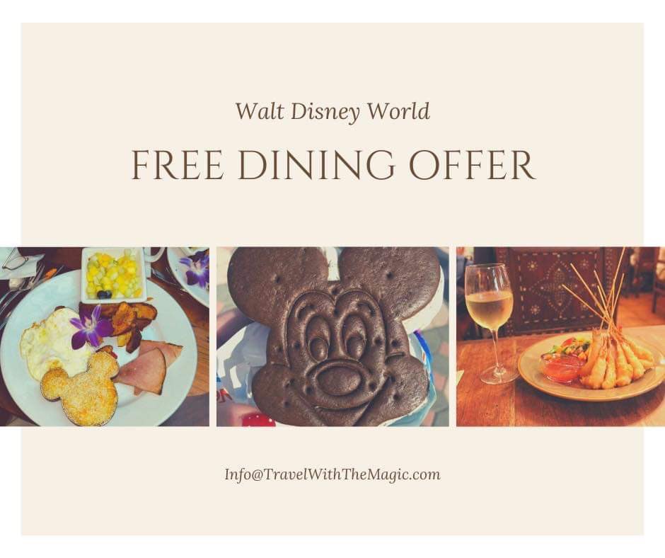 Summer 2020 Free Dining is now available.  The availability is very limited. #freedining #disneyworld #travel