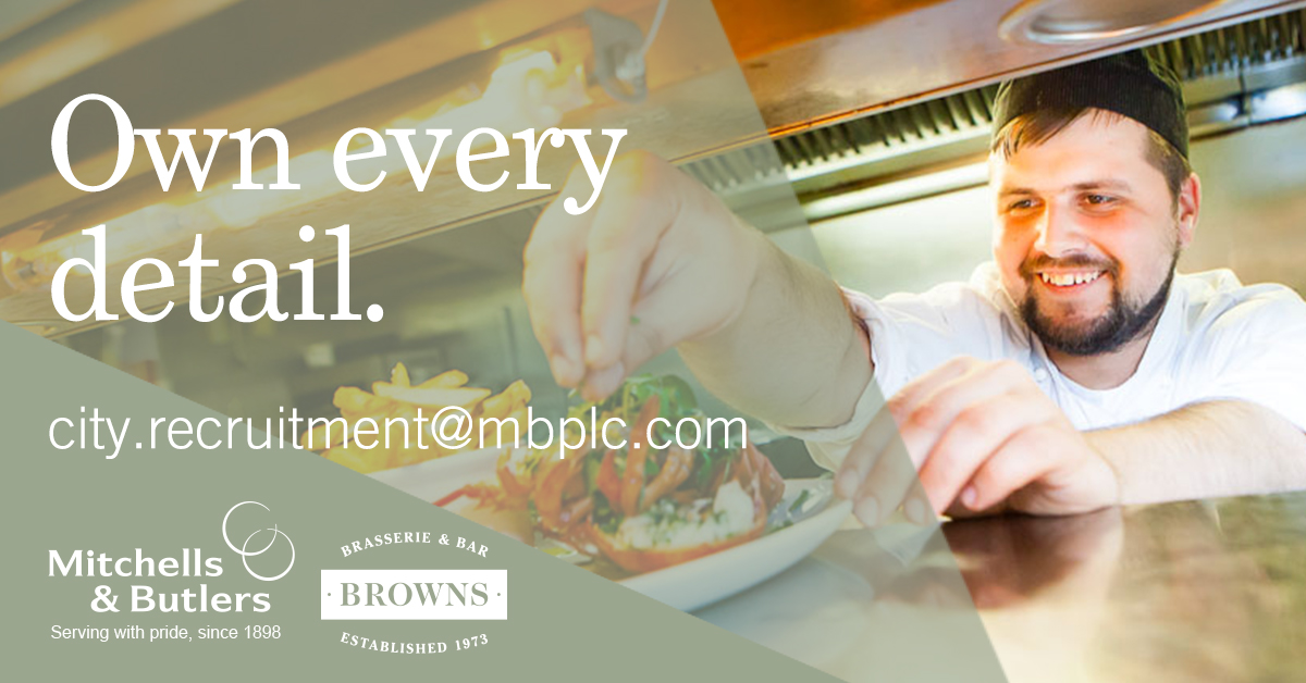 Happy New Year and welcome to 2020! 
We are looking forward to meeting some great General Managers, Kitchen Managers &amp; Assistant Managers at the event in London, on 9th January. If you haven’t already booked a place please contact Laura on cityrecruitment@mbplc.com.