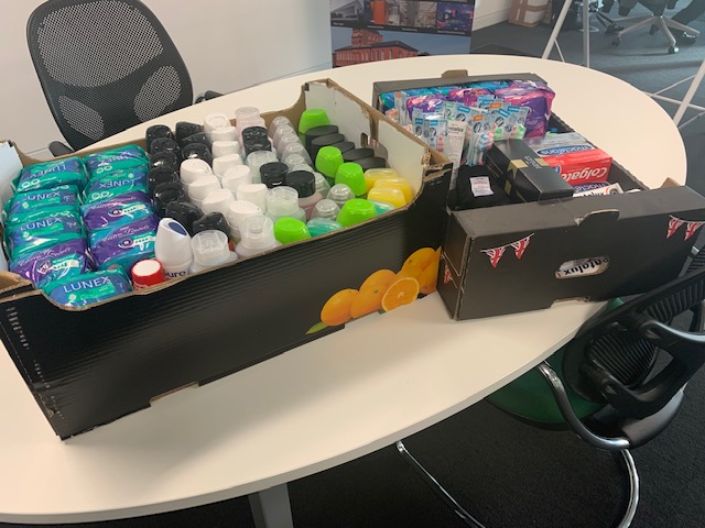 derry_bs's tweet photo. Instead of #secretsanta2019 our #Brum office collected &amp; donated the below on Xmas eve to @BrumXmasShelter We hope they helped you to help those whose Christmases may not have looked so bright without the great work you do. https://t.co/cenpGiNWIE