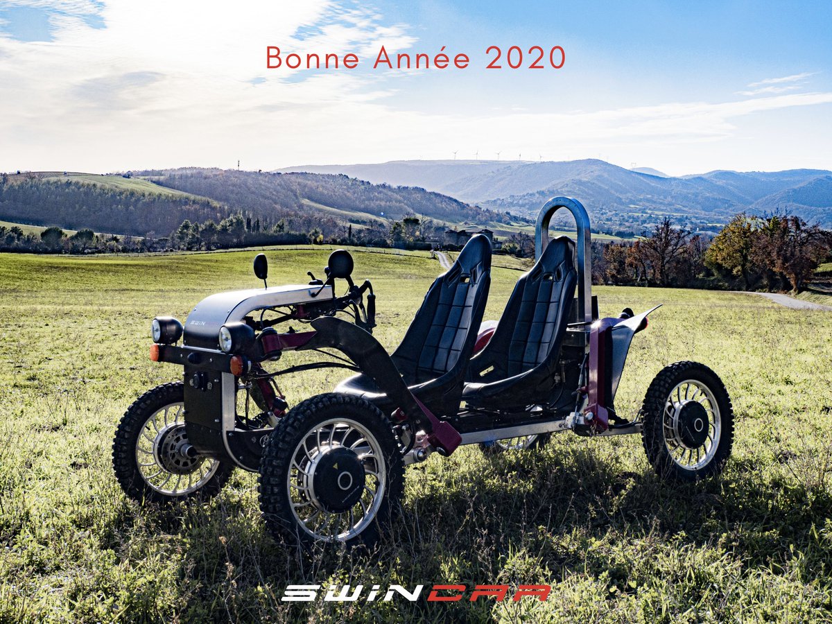 OfficialSwincar's tweet photo. Bonne Année 2020 #ADifferentFeel #SwincarActualités #MobilitéElectrique #MobilitéPourTous #VéhiculeToutTerrainElectrique #BuggyElectrique #BuggyInnovant #madeinFrance #InnovationFrançaise #NouvelAn2020 #BonneAnnee2020 #LaDrôme #Vacances2020 #Aventure2020 https://t.co/FF4u6WlXey