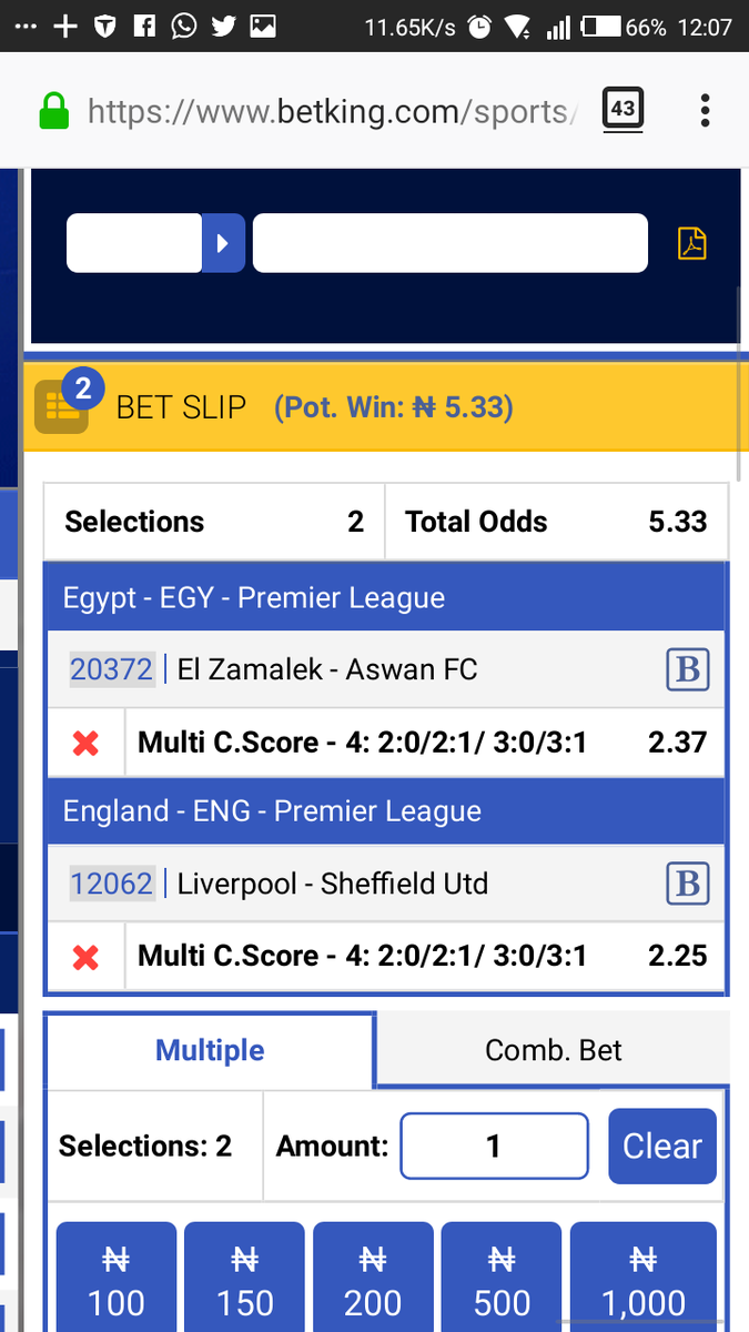 woozzaabets's tweet photo. 5.33 Odds || B684S - Betking|| 6.30pm https://t.co/0zTqu0XrzL