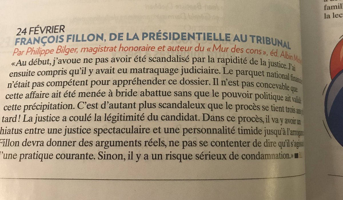 .⁦@BilgerPhilippe⁩ sur l’affaire #Fillon : «  il n’est pas concevable que cette affaire ait été menée à bride abattue sans que le pouvoir politique (en l’occurrence Hollande) ait validé cette précipitation. »