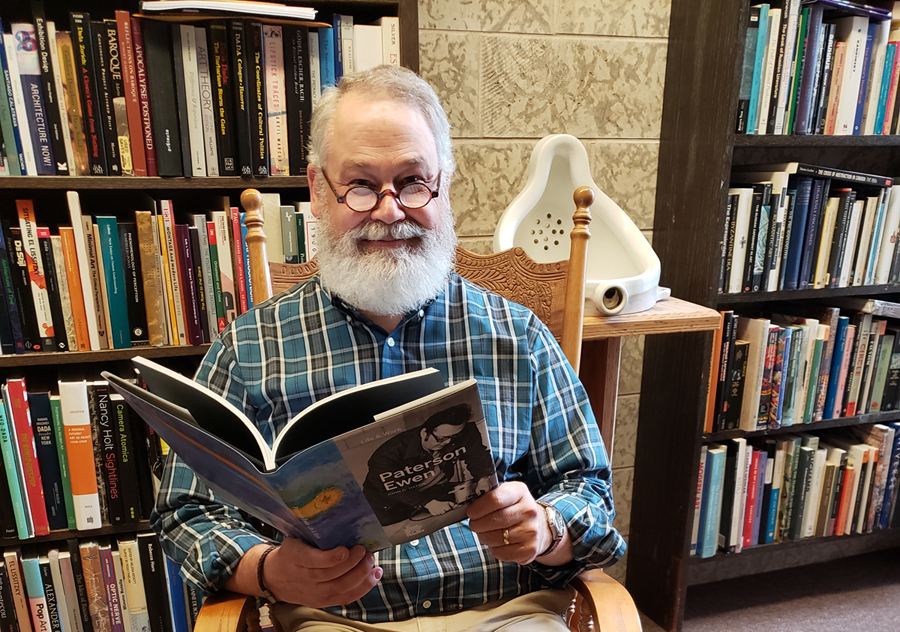 artcaninstitute's tweet photo. 📖 Here's ACI author and @WesternU Associate Professor Dr. #JohnHatch having a look through his print book "#PatersonEwen: Life &amp; Work," coming to book stores nears you in 2020 👓 ⭐️ Stay tuned for more updates on ACI's forthcoming books, in print and online, for 2020. https://t.co/hESCIf1NF8