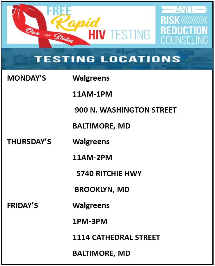 JHUCIDNI's tweet photo. What better way to ring in the New Year by knowing your HIV status. @HopkinsREACH has free testing weekly, Stop by and get your free test! #Freetesting #PrEPMD  @JHU_LGBTQ  @JHSON_HIV_Group @jasonfarleyJHU  @JHUNursing @Cntr4BlkEquityB @charmcitynews @baltimoresun https://t.co/1ab7J8bXkZ