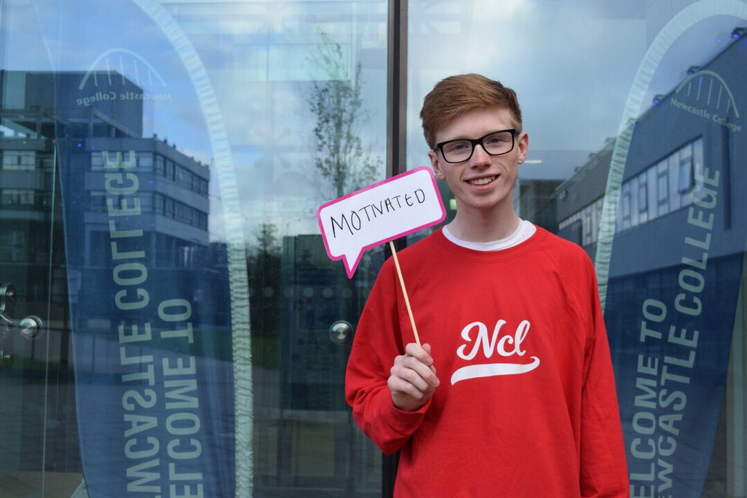 NCLCollege's tweet photo. “My New Year’s resolution is to be motivated, I want to get the best grades I can this year.” #ImInNCL https://t.co/soSCxdyF1s