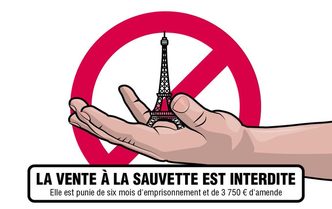 prefpolice's tweet photo. Hier, une opération de lutte contre les ventes à la sauvette a été menée dans les secteurs touristiques de #Paris7 et #Paris16.
Grâce au dynamisme et à la réactivité des 👮‍♀️👮‍♂️ engagés sur le dispositif 👇
➡️ 350 vendeurs évincés
➡️ 800 kgs de marchandises saisies https://t.co/z0L6lAMKX5