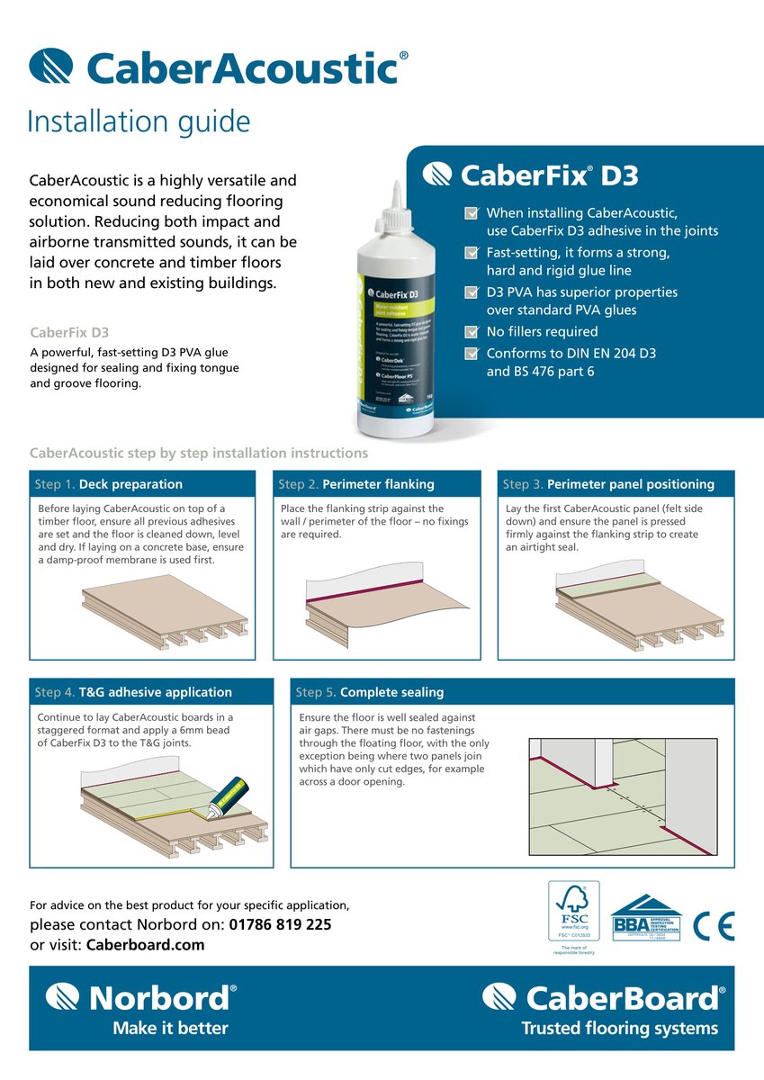 CaberBoard's tweet image. Check out our website for help with installing CaberBoard flooring systems.
Our guides show the best practice installation techniques, follow these to ensure the @BBAguru guarantee for your flooring.
➡️ ow.ly/qlkW30kV2jv        
#builder #housebuilder #construction