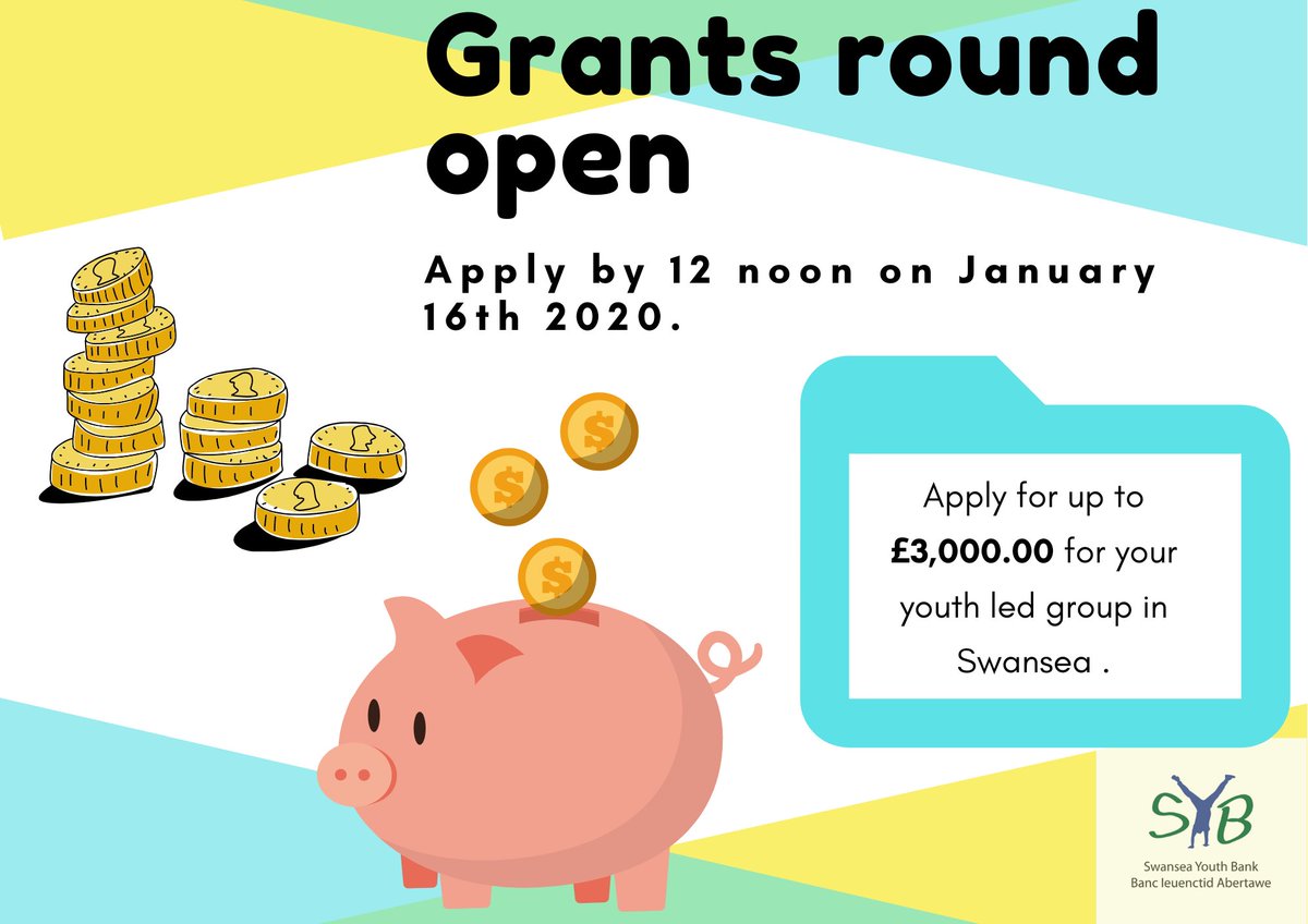 bank_youth's tweet photo. If you're struggling with a midafternoon #backtowork slump our #funding news might bring a smile to your face! Youthled groups or projects in Swansea can apply for up to £3000 but don't delay, applications must be received by Midday on January 16th. https://t.co/spXKfSEKdr https://t.co/odc3c0gGk7