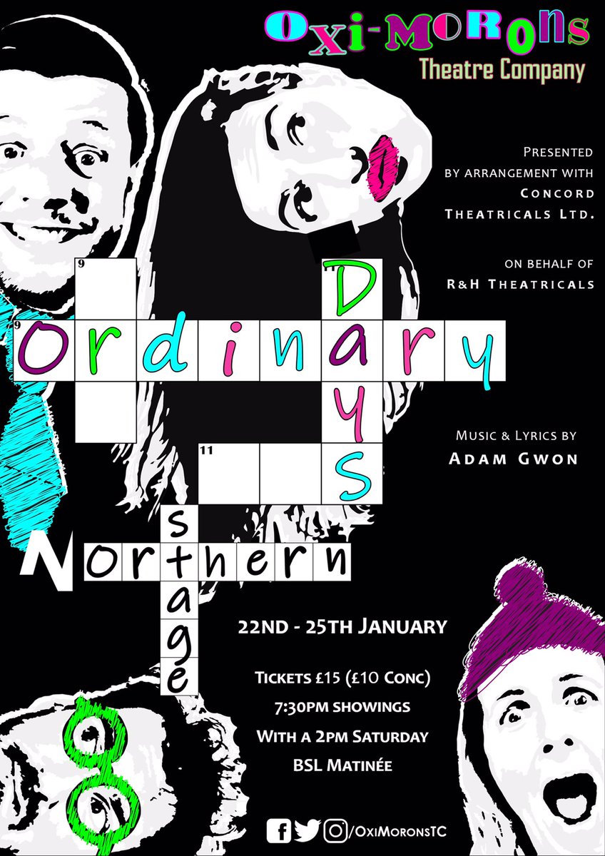 OxiMoronsTC's tweet image. Our next show Ordinary Days opens at @northernstage in 3 weeks!! Our fantastic cast and Musical Director have been working tirelessly to produce this beautiful piece of honest story-telling through song. 

🎟️ Tickets: northernstage.co.uk/Event/ordinary…