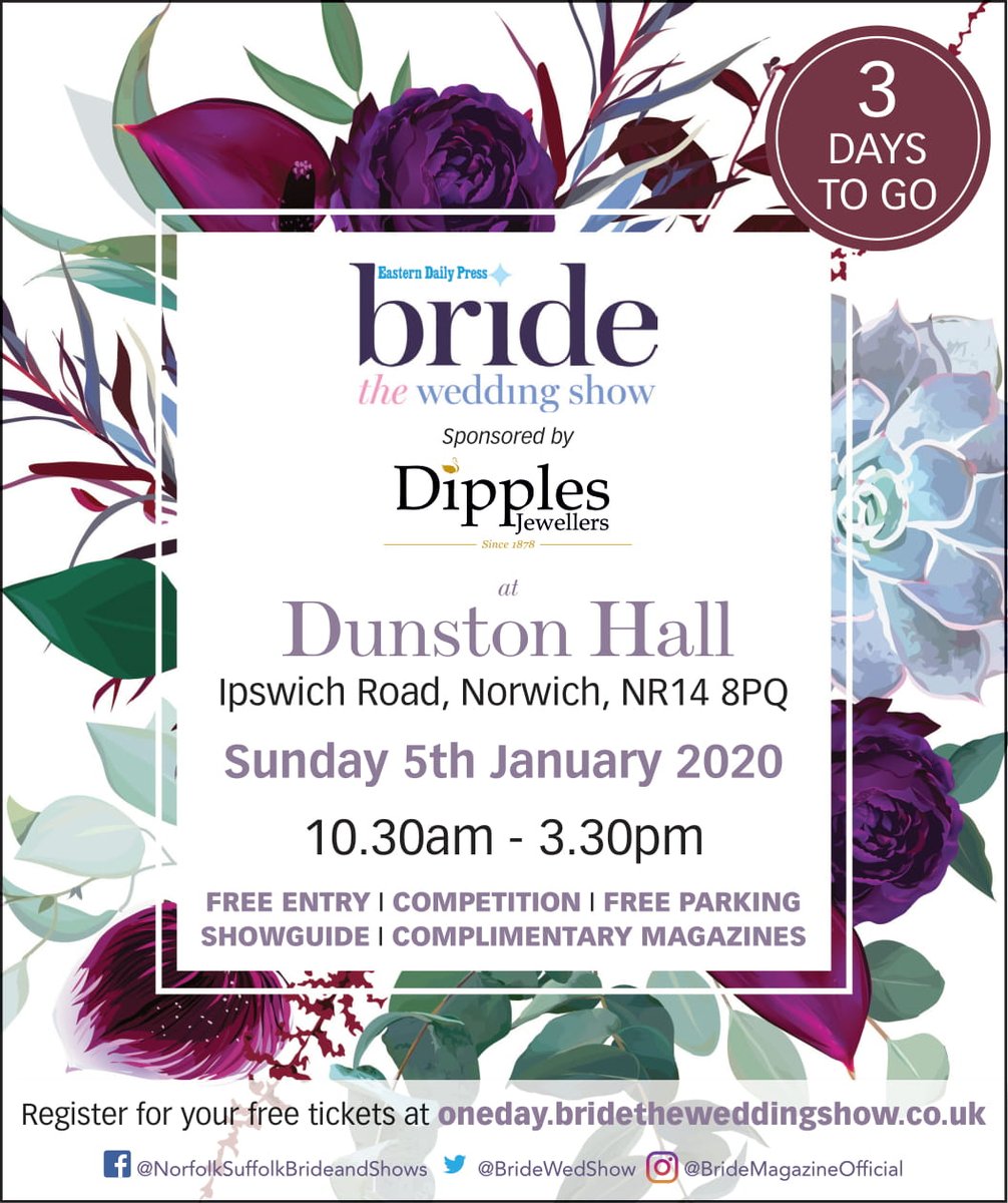 Bride Magazine - Advertising (@bridemagsales) on Twitter photo Just 3 days until you can start planning! π€©
Come along and spend your Sunday at <a href="/Dunston_Hall/">Dunston Hall</a> organising the best day of your life with the best people in your life. It's free to attend all day from 10.30am to 3.30pm. π
Free Entry I Free Magazines I Free Showguide Just 3 days until you can start planning! π€©
Come along and spend your Sunday at <a href="/Dunston_Hall/">Dunston Hall</a> organising the best day of your life with the best people in your life. It's free to attend all day from 10.30am to 3.30pm. π
Free Entry I Free Magazines I Free Showguide