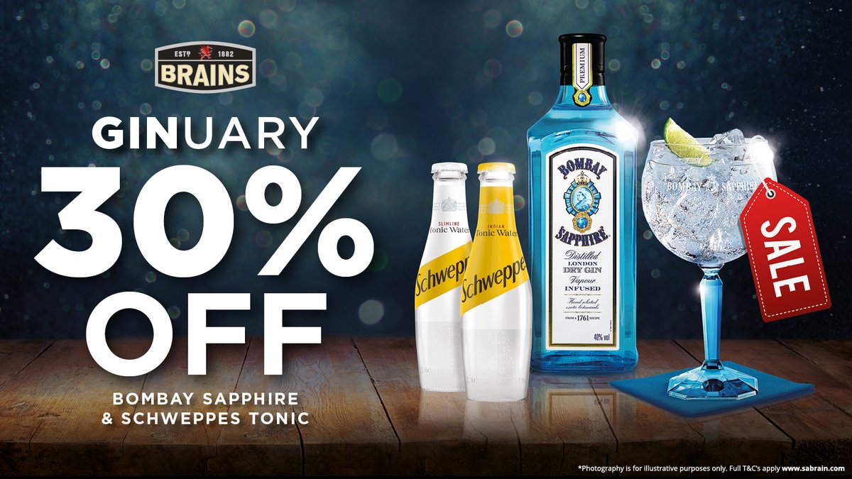 TheRedDragonSAB's tweet image. Why not try our GinJary with 30% off Bomb bay from the 2nd of January. #30% #BombBay #Brains2020