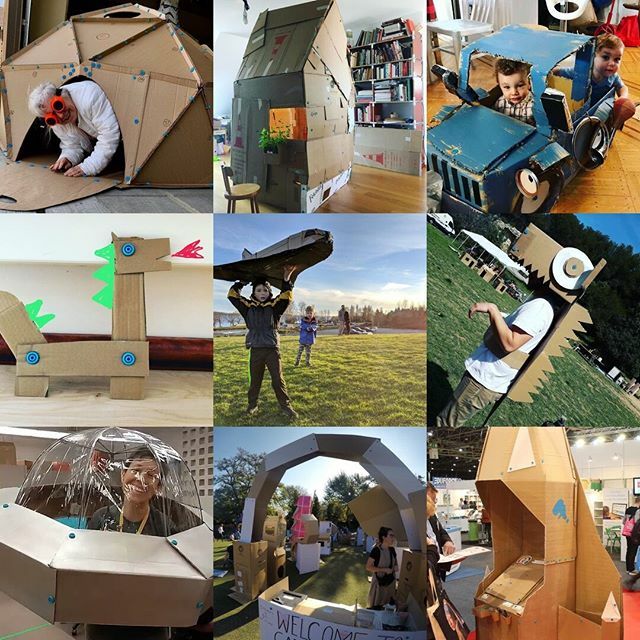 Makedo's tweet photo. Where will your imagination take you in 2020? โ โ โ โ โ โ โ โ โ
.โ โ โ โ โ โ โ โ โ
#playfulcreativity #cardboardconstruction #STEAMeducation #creativecardboard #2019bestnine #bestnine2019 #topnine #makedo https://t.co/d5EpolkKdY